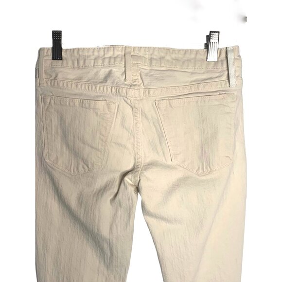 HELMUT LANG New York Off-White Low-Rise 5-Pocket Skinny Jeans Size 25 - Picture 7 of 7